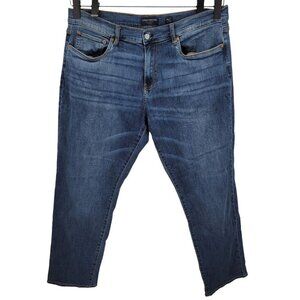 Lucky brand mens 38 dark wash denim 221 straight blue jeans